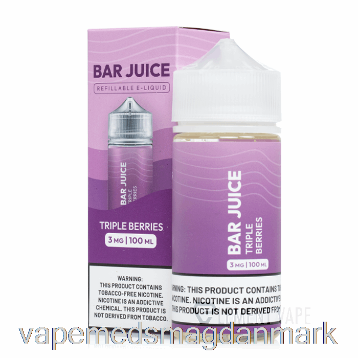 Vape Væske Triple Bær - Bar Juice - 100ml 3mg